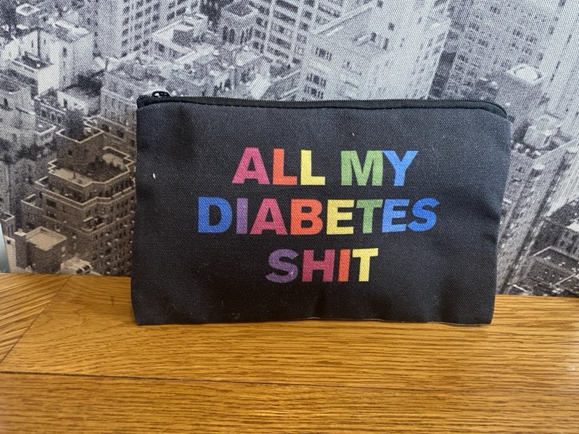 Diabetes Lightweight Zipper Pouch