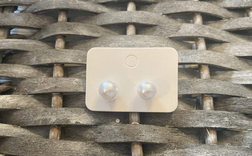 Round Pearl Effect Studs