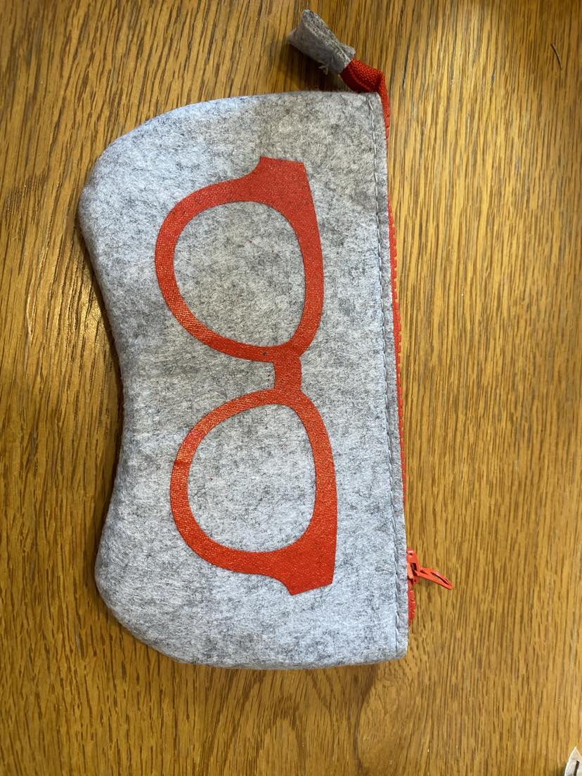 Cloth Glasses Case - Red