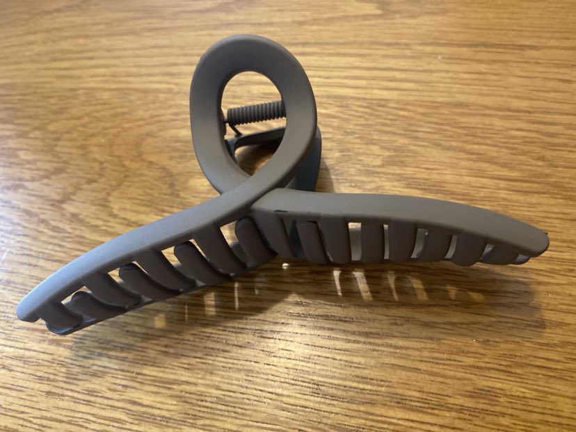Long Claw Clip In A Solid Dark Brown Colour