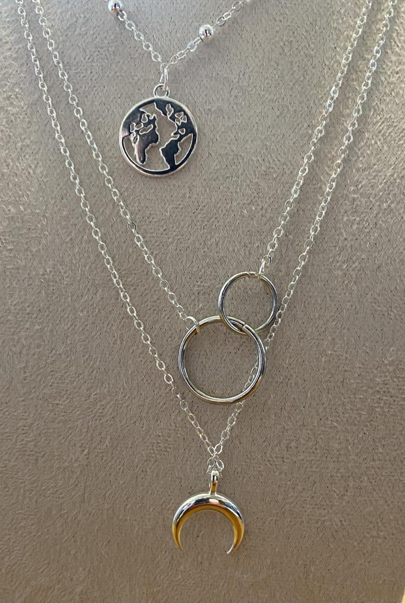 Multi Layer Celestial Inspired Necklace