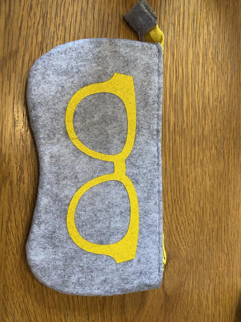 Cloth Glasses Case - Yellow