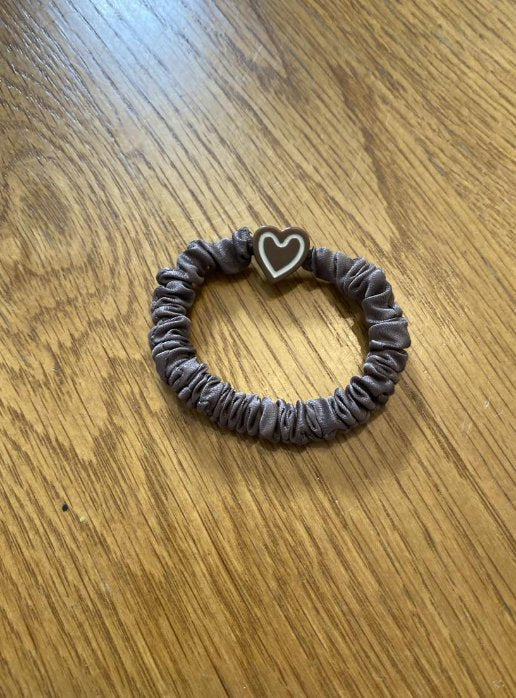 Dark Brown Thin Hair Scrunchie