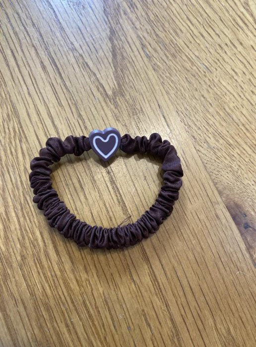 Black Thin Hair Scrunchie