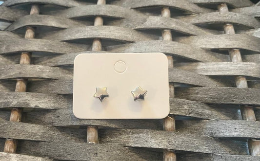 Silver Coloured Star Shaped Studs