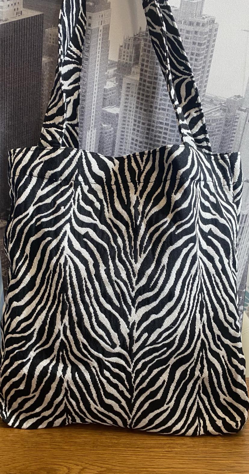 Zebra Print Shopper Bag