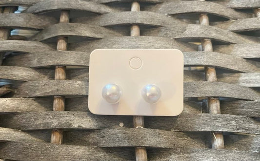 Round Pearl Effect Studs