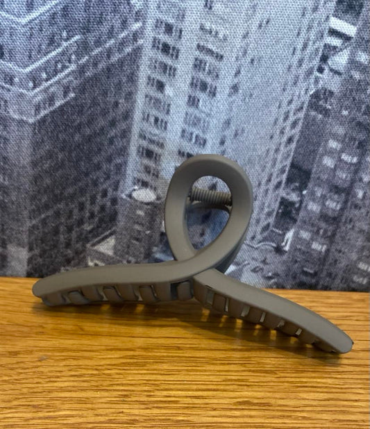 Long Claw Clip In A Solid Dark Brown Colour