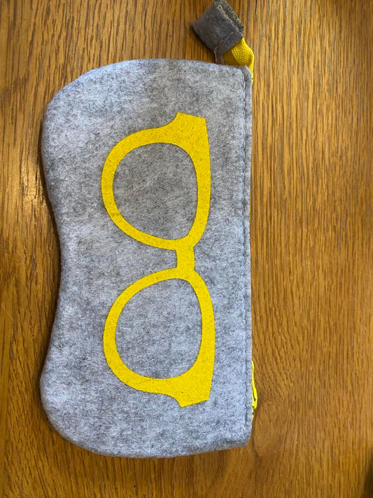Cloth Glasses Case - Yellow