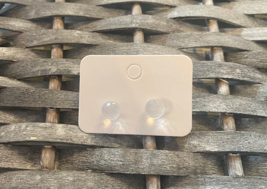Sparkly Opaque Ball Stud earrings