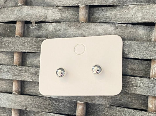 Silver Ball Studs