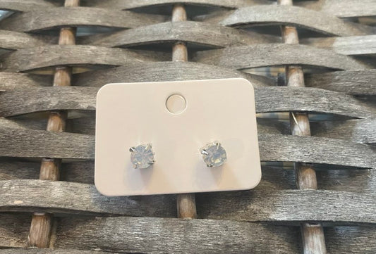 Claw Set White/Sparkly Studs